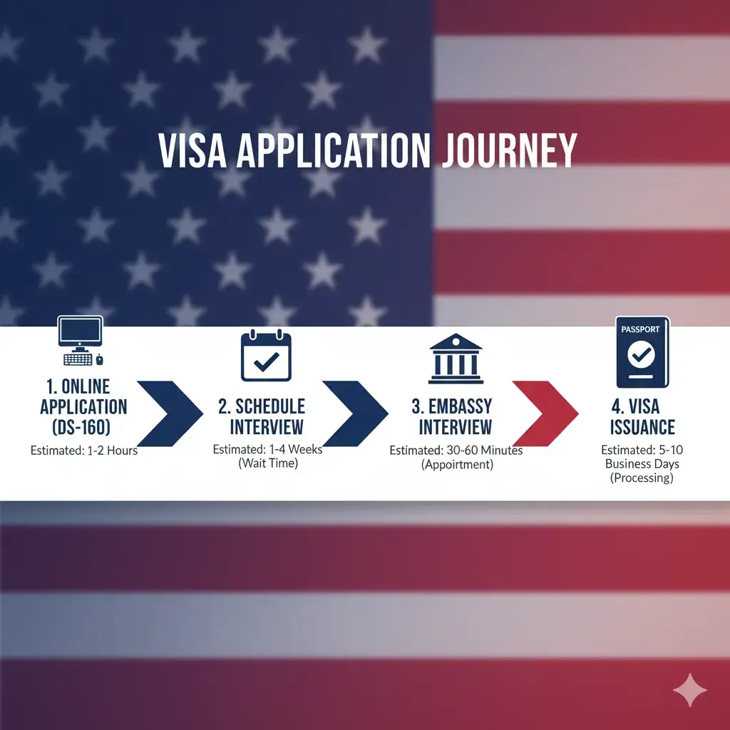Step-by-Step USA Visa Application Process