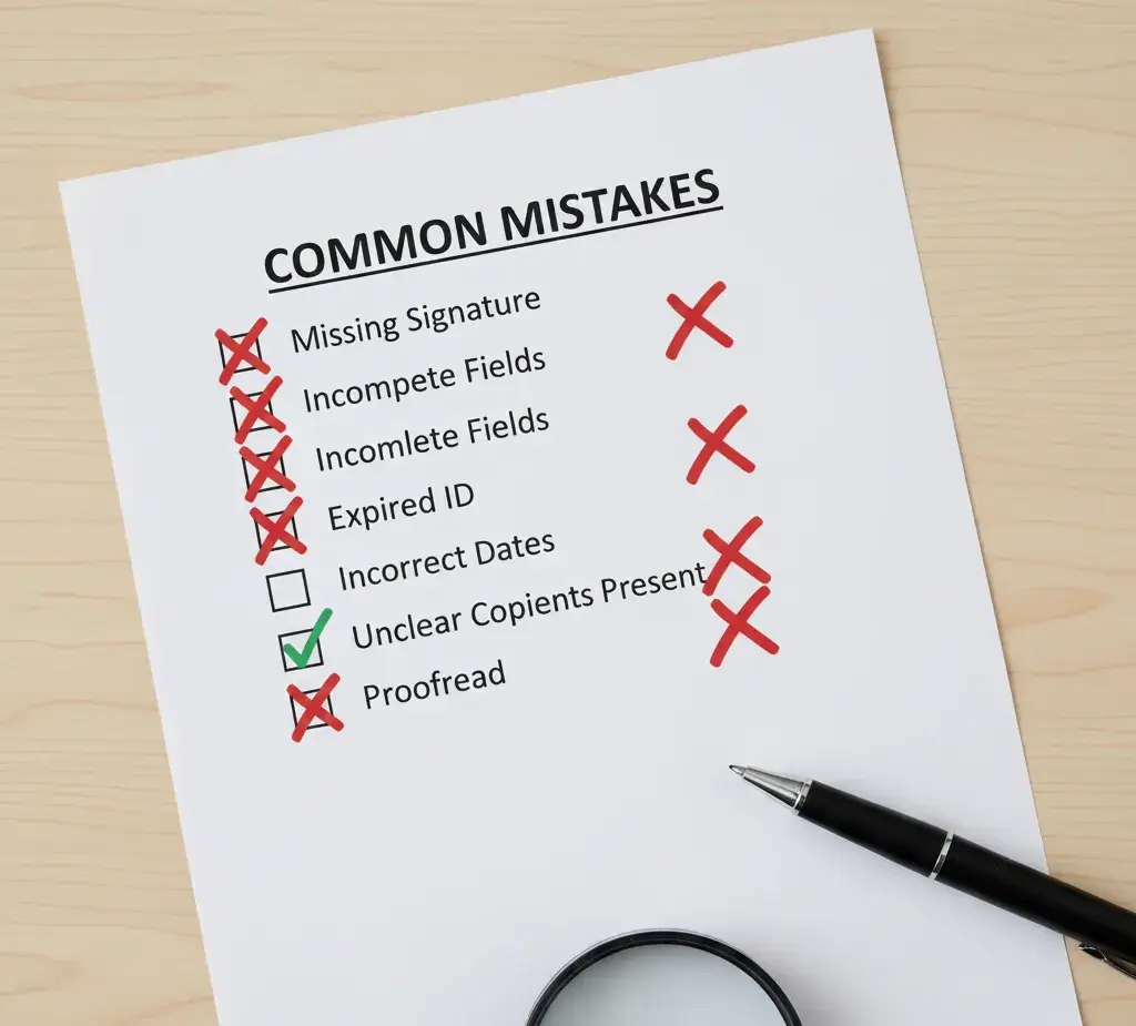 Mistakes That Cause Visa Rejection in 2025