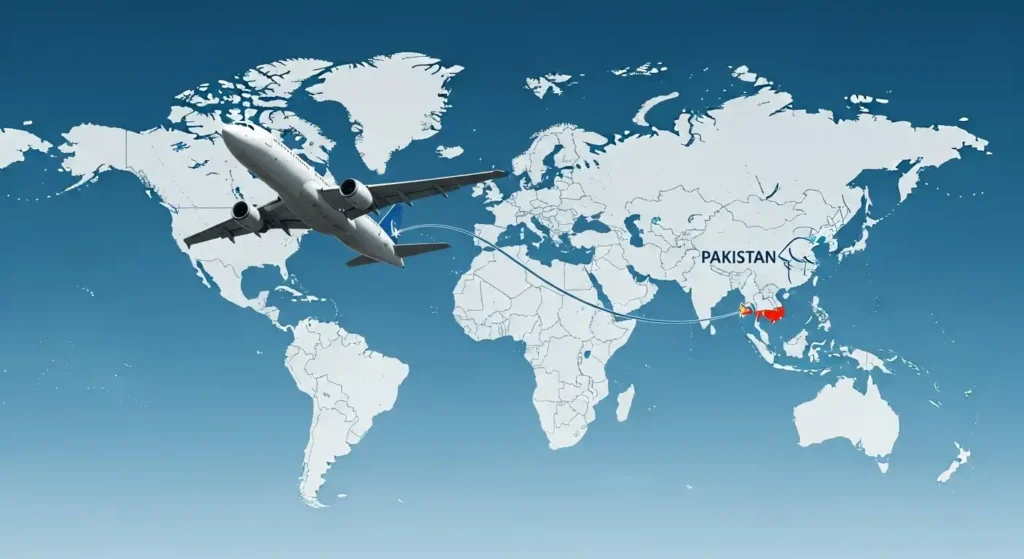 Pakistan to USA ticket price with Emirates and Qatar Airways flights